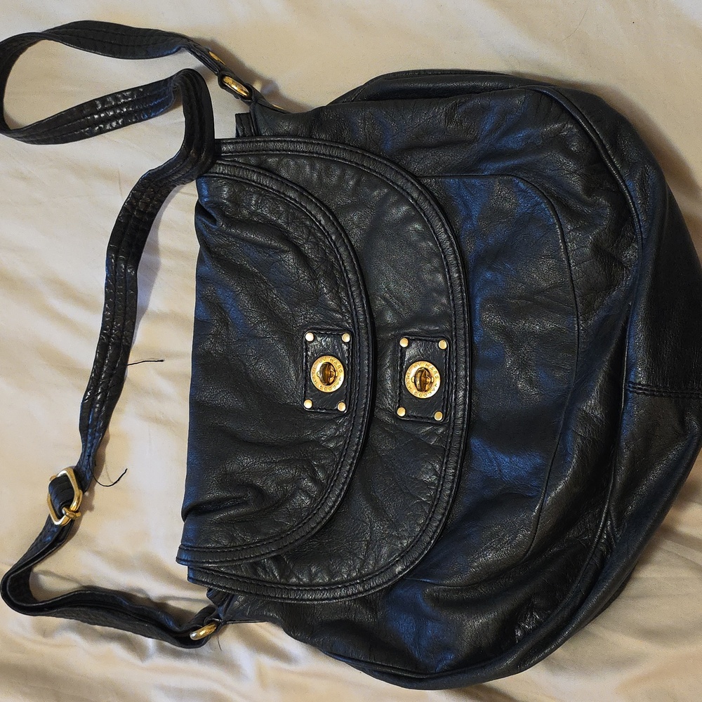 Marc Jacobs Black Leather Shoulder Bag